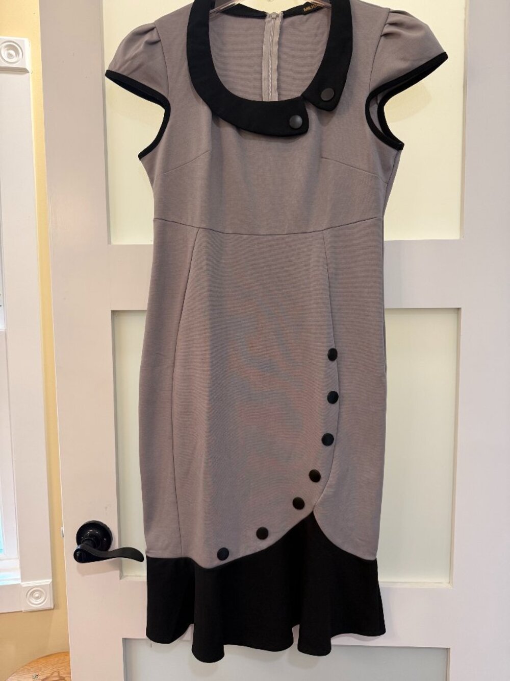 MIUSOL - Retro-inspired Tailored Sheath Dress